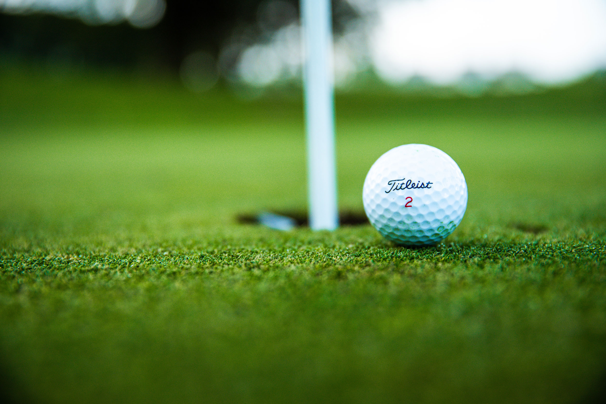 Close Up Of A Golf Ball